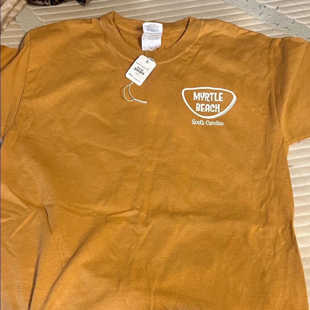 Gildan Mustard Yellow Graphic Tee